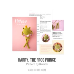 Harry, the frog prince amigurumi pattern by Kurumi