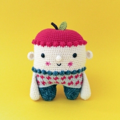 Nui, the apple child amigurumi by Kurumi