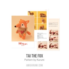 Tai the fox amigurumi pattern by Kurumi