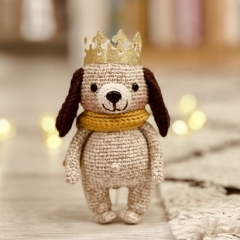 Helmut Dog amigurumi pattern by Little Bichons