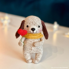 Helmut Dog amigurumi by Little Bichons