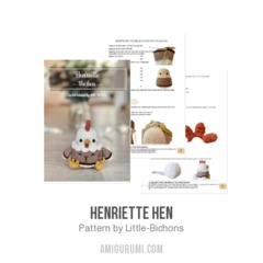 Henriette Hen amigurumi pattern by Little Bichons