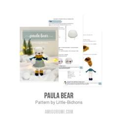 Paula Bear amigurumi pattern by Little Bichons