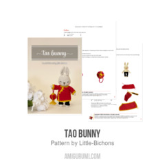 Tao Bunny amigurumi pattern by Little Bichons