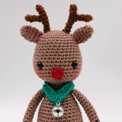 Tim the reindeer amigurumi by Little Bichons