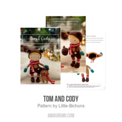 Tom and Cody amigurumi pattern by Little Bichons