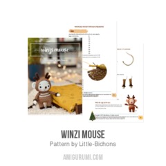 Winzi Mouse amigurumi pattern by Little Bichons
