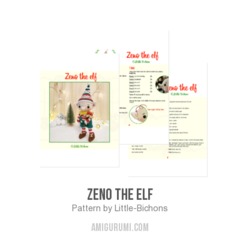 Zeno the elf amigurumi pattern by Little Bichons