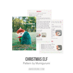 Christmas Elf amigurumi pattern by Mumigurumi