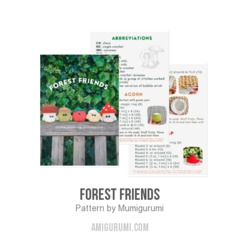 Forest Friends amigurumi pattern by Mumigurumi