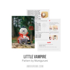 Little Vampire amigurumi pattern by Mumigurumi