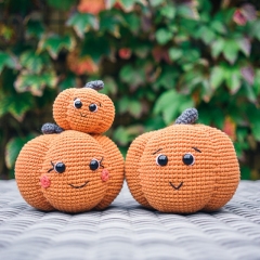 Pumpkin Family amigurumi pattern by Mumigurumi