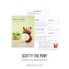 Scotty the Pony amigurumi pattern by Mumigurumi