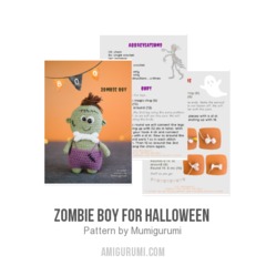 Zombie Boy for Halloween  amigurumi pattern by Mumigurumi