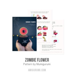 Zombie Flower amigurumi pattern by Mumigurumi