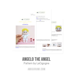 Angelo the angel amigurumi pattern by LaCigogne