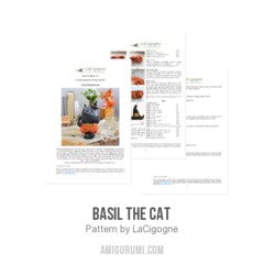Basil the cat amigurumi pattern by LaCigogne