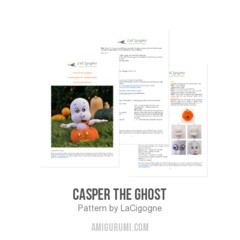 Casper the ghost amigurumi pattern by LaCigogne