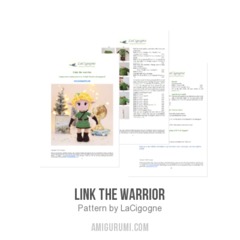 Link the warrior amigurumi pattern by LaCigogne
