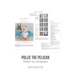 Pollie the pelican amigurumi pattern by LaCigogne