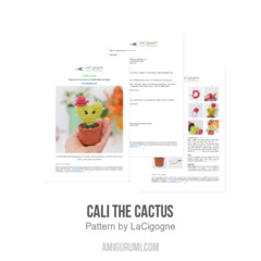 Cali the cactus amigurumi pattern by LaCigogne