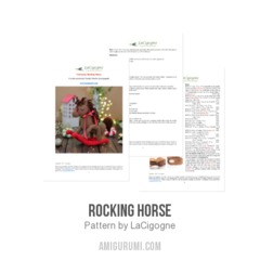 Rocking horse amigurumi pattern by LaCigogne