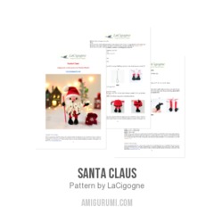 Santa Claus amigurumi pattern by LaCigogne