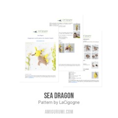 Sea Dragon amigurumi pattern by LaCigogne