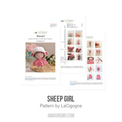 Sheep girl amigurumi pattern by LaCigogne