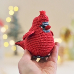 Sparrow, Red Robin, and Cardinal amigurumi pattern by LaCigogne