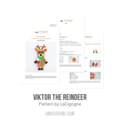 Viktor the reindeer amigurumi pattern by LaCigogne