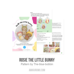Rosie the little bunny amigurumi pattern by The blue bobbin