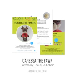 Caressa the fawn amigurumi pattern by The blue bobbin