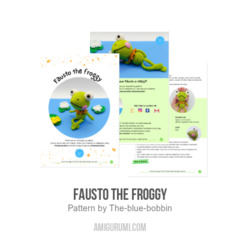 Fausto the froggy amigurumi pattern by The blue bobbin