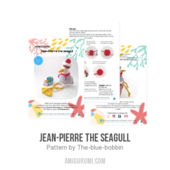 Jean-Pierre the seagull amigurumi pattern by The blue bobbin