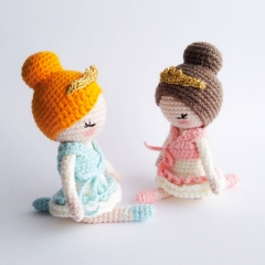 Remeny the ballerina amigurumi pattern by The blue bobbin