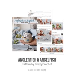 Anglerfish & Angelfish amigurumi pattern by FireflyCrochet