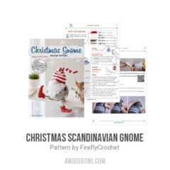 Christmas Scandinavian Gnome amigurumi pattern by FireflyCrochet