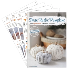 Three Rustic Pumpkins amigurumi pattern by FireflyCrochet