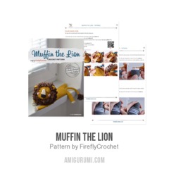 Muffin the Lion amigurumi pattern by FireflyCrochet