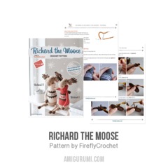 Richard the Moose amigurumi pattern by FireflyCrochet