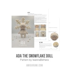 Ada the Snowflake Doll amigurumi pattern by IwannaBeHara