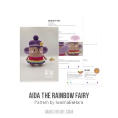 Aida the Rainbow Fairy amigurumi pattern by IwannaBeHara