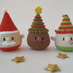 Christmas Friends amigurumi by IwannaBeHara