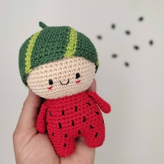 Karp the little Watermelon Doll amigurumi by IwannaBeHara