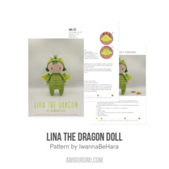 Lina the Dragon Doll amigurumi pattern by IwannaBeHara
