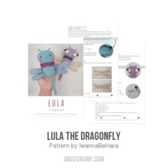 Lula the Dragonfly amigurumi pattern by IwannaBeHara