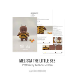 Melissa the little Bee amigurumi pattern by IwannaBeHara