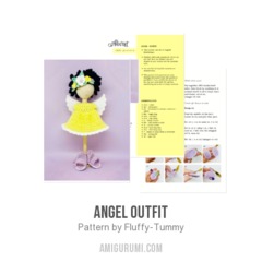 Angel Outfit amigurumi pattern by Fluffy Tummy