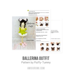 Ballerina Outfit amigurumi pattern by Fluffy Tummy